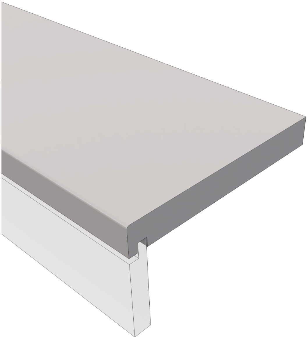 Stain grade No overhang